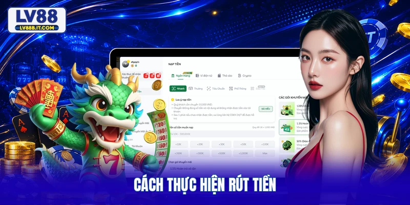 Cách thực hiện rút tiền